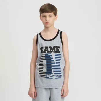 Chlapecké tílko Chlapecké tílko Game ON - šedý melanž 152