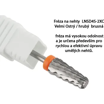 Bruska na nehty LNS Brusná fréza - ostrý /hrubý LNSD4S -2XC