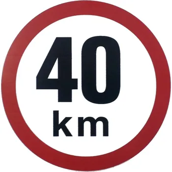 Nálepka omezená rychlost 40 Km ø 190 mm
