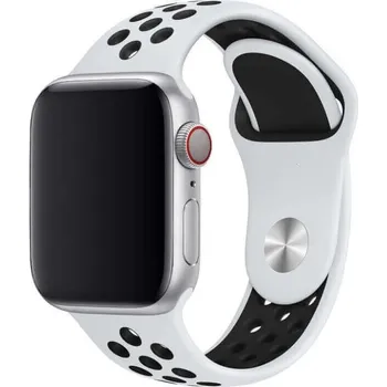 Příslušenství k chytrým hodinkám Sportovní silikonový řemínek pro chytré hodinky Apple Watch SE 44 mm (2023) - černý
