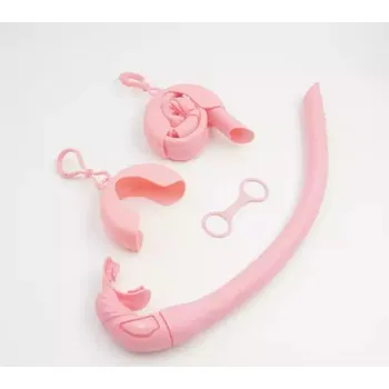 JTLine Skládací šnorchl JTLine, silikon, růžová JTL-6238P