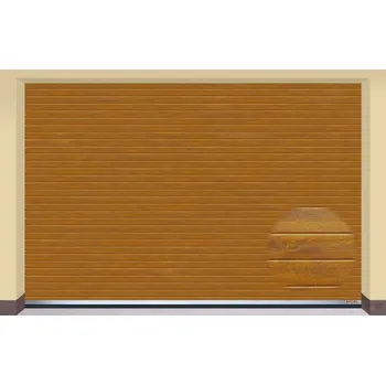 Garážová vrata AMPEL s.r.o. Sekční garážová vrata ZLATÝ DUB L 455×305 cm s elektrickým pohonem - Montáž do rodinného domu - 3 900 Kč