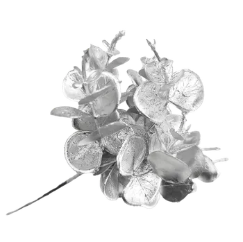 umělá květina Květinový svazek, větvička, EUCALYPTUS, stříbrný, 22 cm, 1 kus