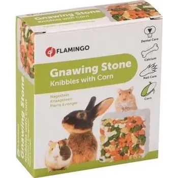 Flamingo Minerální kámen s kukuřicí 65g