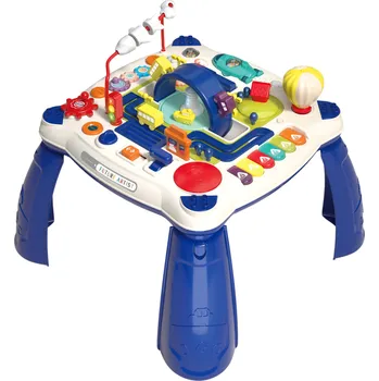 Interaktivní vzdělávací stůl se silničním provozem modrý hrací stolek Interaktivní vzdělávací stůl se silničním provozem modrý