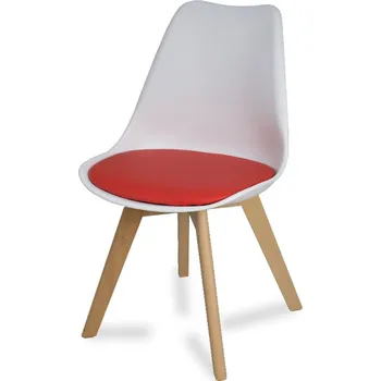 Jídelní židle Designová židle ENZO 007 bílo červená