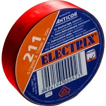 Izolační páska Páska izolační PVC 15 mm x 10 m Červená