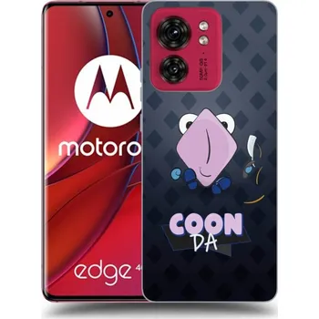 Pouzdro na mobilní telefon Picasee silikonový průhledný obal pro Motorola Edge 40 - COONDA holátko - tmavá