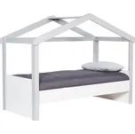 Domečková postel 90x200 Spencer - bílá/šedá