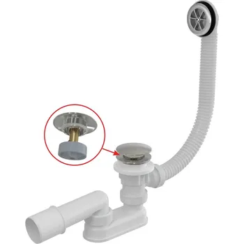 Sifon Sifon vanový Alcadrain (Alcaplast) Click-Clack, kov A505CKM-80