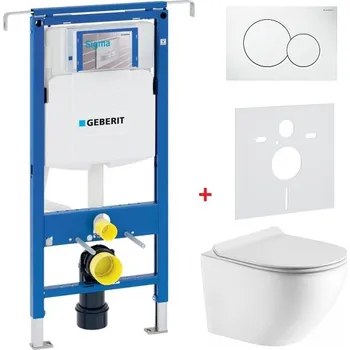 WC sada Geberit Duofix Special - Sada pro závěsné wc + wc mísa rimfree a sedátko softclose ARCO, 111.355.00.5 ARCO