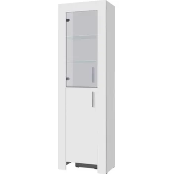 Knihovna CEZAR b | vitrína 5 | 60 cm | bílá