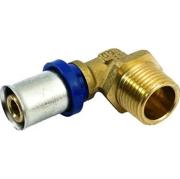 Fitinka GENERAL FITTINGS - Itálie | H-LINE lisovací koleno vnější závit, PRESS (pro PEX-AL, plastohliníkové trubky) - 16x1/2" H1704