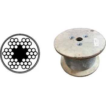 Lany MTR Lano nerezové, nerez A4 DIN3055 (7×7) potažné PVC černé Varianta: Lano nerezové,ocel A4 DIN3055 (7×7) PVC černé 2/3mm nerez A4, černé