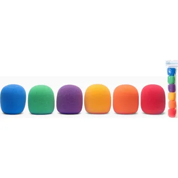 Mikrofon Stagg WS-S35/C6, kryty mikrofonní barevné, sada 6 ks