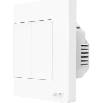 vypínač MOES ZS-SR-EU2, Zigbee, 2Gang, White