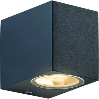 Venkovní osvětlení ACA Lighting GU10 venkovní nástěnné svítidlo plast 230V tmavě šedá IP65 MAX 3W LED SL8110GU10G