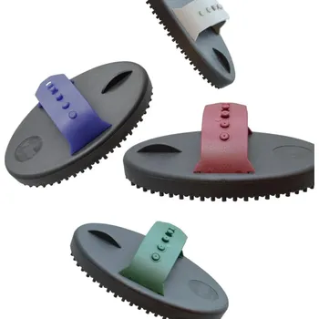 Čištění pro koně Umbria Equitazione Hřbílko gumové Umbria Equitazione, měkké, černé