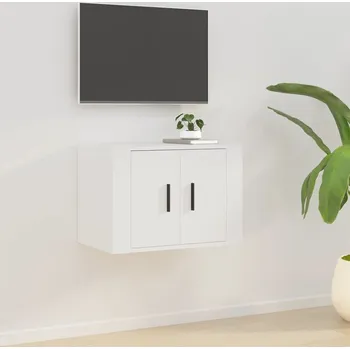 Nábytek vidaXL Nástěnná TV skříňka 57 x 34,5 x 40 cm [816617] Barva: Bílá