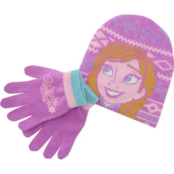Rukavice Character Rukavice a čepice dětské Frozen Velikost: 1,5 - 2 roky