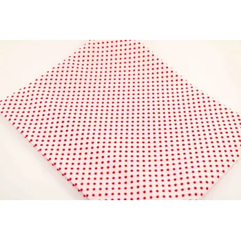 Šátek Bavlněné šátky s malými puntíky - více barev - rozměr 65 cm x 65 cm malé červené puntíčky na bílé