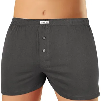 Trenýrky Andrie PS 5795 šedé pánské trenýrky Barva: šedá, Velikost: M