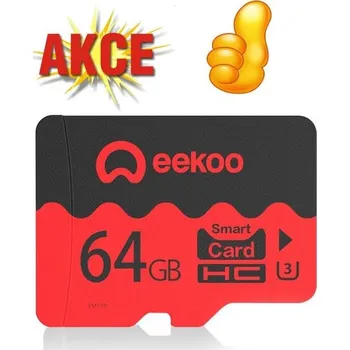 eeKoo Paměťová karta 64GB UHS-I U3 TF microSD zápis min 30MB/s