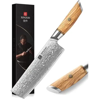 Kuchyňský nůž XINZUO Lan XINZUO Nakiri sekáček 16,5cm