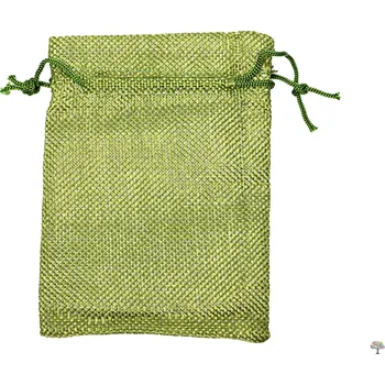 Dárková taška Magieprirody.cz Dárková taška - Jutový pytlík zelená 10x14 cm - 13