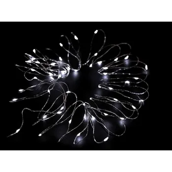 Vánoce LED osvětlení na baterie studené světlo - 5m