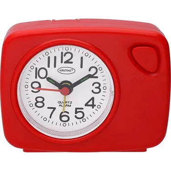 Budík MPM Analogový budík vybaven ručičkami s luminiscenční vrstvou a s nočním osvětlením CHC218 - II. jakost CHC218.20
