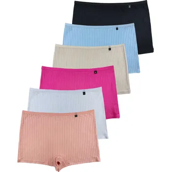 Kalhotky FANNIFEN Dámské jednobarevné boxerky RM0032 - 3 kusy v balení Velikost: M