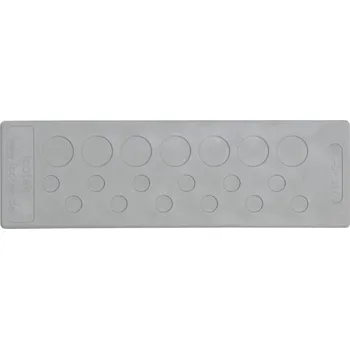 Serverovna ID-W-ME24/19 Membránová průchodka, 142×44mm, 12x6,5mm a 7x 2,1mm