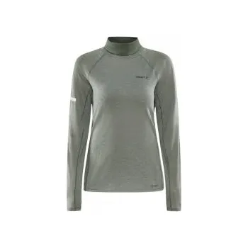 Dámské tričko CRAFT ADV SubZ Wool LS 2 W zelená 1911314-626200 XS; Zelená triko + DÁREK DLE VÝBĚRU!