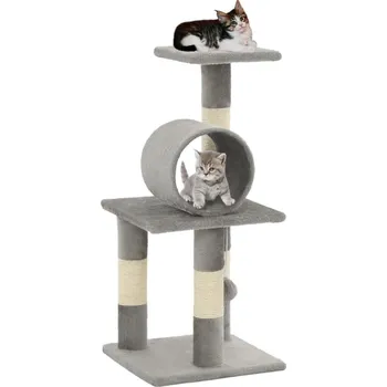 vidaXL Škrabadlo pro kočky se sisalovými sloupky 65 cm [170598] Barva: Šedá