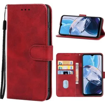 Pouzdro na mobilní telefon S-T-A-R Kožené pouzdro Motorola Moto E22 červené, red