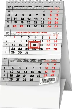 Kalendář Baloušek Tisk Stolní kalendář mini tříměsíční 2024