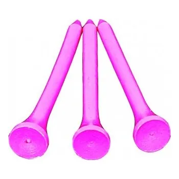 Golfová tyčka Longridge dřevěná týčka 69 mm, 40 ks, růžová