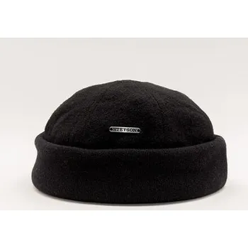 Kšiltovka Docker Cap Stetson Wool/Cashmere Black 8810101 velikost M