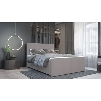 Postel SFAB MILANO 160x200 cm Světlá šedá