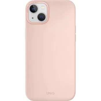 UNIQ Lino Hue silikonový kryt iPhone 14 Růžová