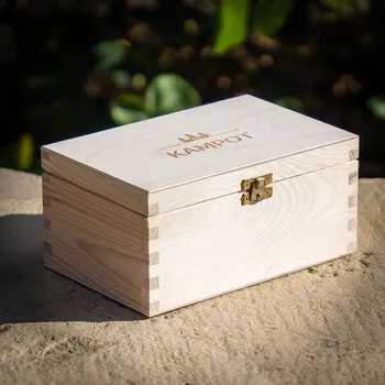 Dóza na potraviny La Plantation Krabička na koření kampot.cz z masivu (prázdná k naplnění)