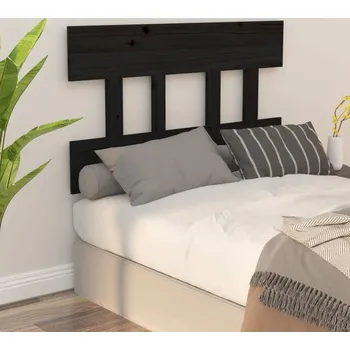 vidaXL Čelo postele 78,5 x 3 x 81 cm masivní borovice [819097] Barva: Černá