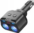 Gadget Renew Force USB rozbočovač do auta s LED displejem120 W černý