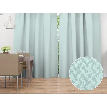 ubrus Dekorační závěs Milano TF-050 - světle mentolový 150x140 cm