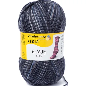 Příze Regia 6-ply Aquarius color 4917 Nacht (Ponožková příze Regia color 6-ply 4917)