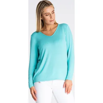 Dámské tričko Mintové tričko s dlouhým rukávem M980 green Velikost: L