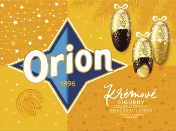 Čokoláda Nestlé Orion krémové figurky vaječný likér hořké 333 g