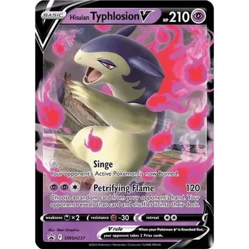 Společenská hra Pokémon karta Hisuian Typhlosion V SWSH237 Holo Promo