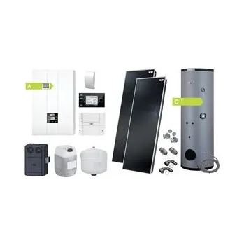 Kotel WOLF Sestava - kotel FGB-28kW, SEM-2-300,2x kolektor TopSon F3